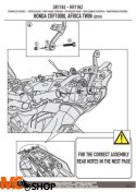 KAPPA KR1162 STELAŻ KUFRA CENTRALNEGO HONDA BEZ PŁYTY