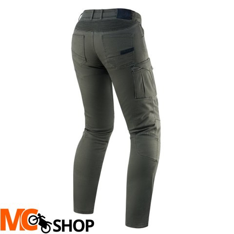 REBELHORN SPODNIE MOTO JEANS VANDAL TWILL OLIVE