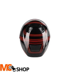 LAZER Kask Integralny RAFALE Darkside Czarny Czerw