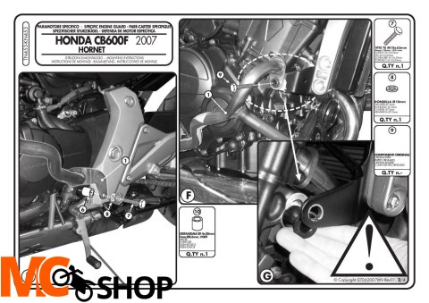 Givi TN453 Gmole Honda CB600 Hornet