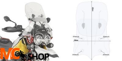 GIVI AF8203 SZYBA REGULOWANA AIRFLOW MOTO GUZZI V85