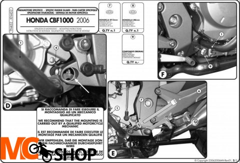 Givi TN452 GMOLE Honda CBF1000 (06-09)