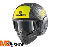 SHARK Kask otwarty DRAK TRIBUTE RM cza/mat/szary/ż