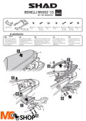 SHAD KSHB0BN35ST STELAŻ KUFRA TYŁ DO BENELLI BN302 TNT300