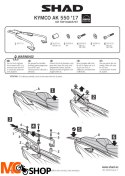 SHAD KSHK0AK57ST STELAŻ KUFRA TYŁ DO KYMCO AK550