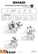 SHAD KSHS0MX46ST STELAŻ KUFRA TYŁ DO SYM MAXSYM 400 11/20