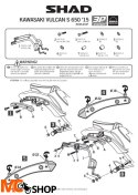 SHAD STELAŻ KUFRA BOCZNEGO 3P DO KAWASAKI VULCAN S