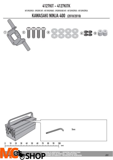 KAPPA 4127KITK ADAPTER DO ZAMONTOWANIA STELAŻA BOCZNEGO TE4127K