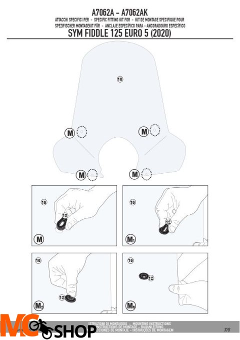 KAPPA A7062AK MOCOWANIE SZYBY 7062AK SYM Fiddle