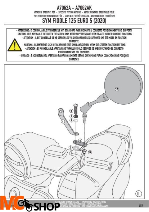 KAPPA A7062AK MOCOWANIE SZYBY 7062AK SYM Fiddle