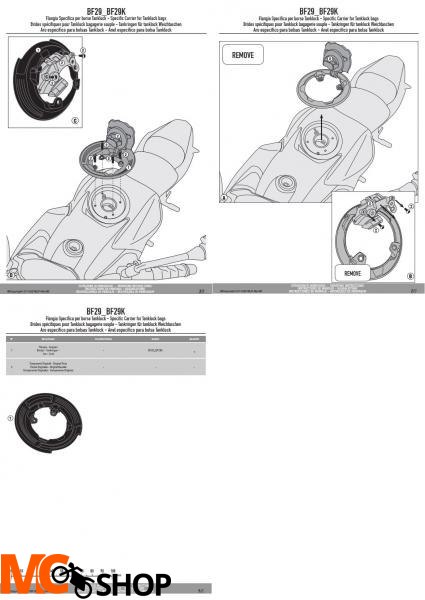 KAPPA BF29K MOCOWANIE TANKLOCK KAWASAKI VERSYS