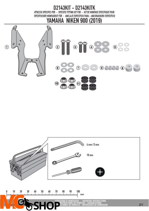 KAPPA D2143KITK MOCOWANIE SZYBY KD2144ST YAMAHA Niken