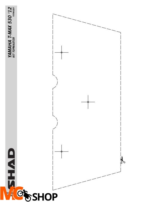 STELAŻ SHAD KSHY0TM52ST YAMAHA T-MAX 530 - 12/16