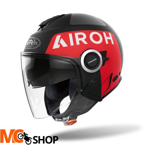 AIROH KASK OTWARTY HELIOS UP BLACK MATT