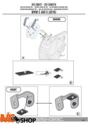 GIVI D5130KIT MOCOWANIE SZYBY 5130DT