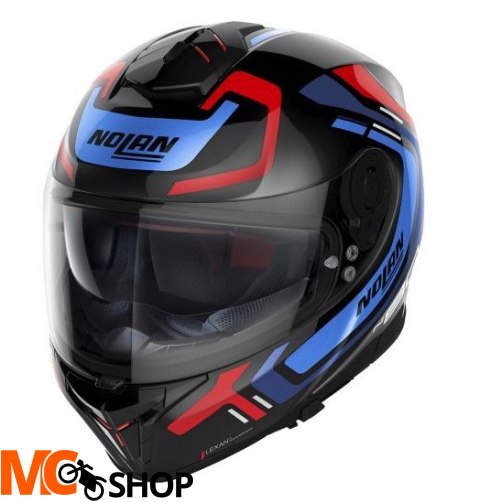NOLAN Kask integralny N80-8 ALLY N-COM 43 czarny/czerwony/niebieski