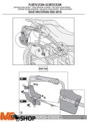 GIVI PLOR7412CAM STELAŻ KUFRÓW BOCZNYCH ONE-FIT CAM DUCATI Multistrada