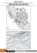 GIVI SR1144 STELAŻ KUFRA CENTRALNEGO (BEZ PŁYTY) - HONDA