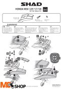 SHAD H0MS17ST STELAŻ KUFRA TYŁ DO HONDA MSX 125 17-18