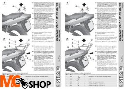 SHAD K0ZR71ST STELAŻ KUFRA TYŁ Kawasaki ZR-7 (S) 2001-2005