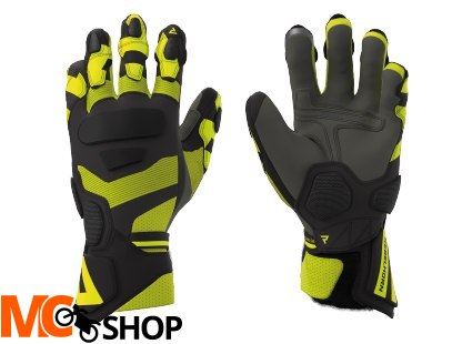 REBELHORN RĘKAWICE SKÓRZANE FIGHTER BLACK/FLUO YEL