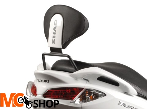 SHAD S0BR17RVB OPARCIE PASAŻERA DO SUZUKI BURGMAN BIAŁE