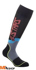 ALPINESTARS SKARPETY MX PLUS-2 JUNIOR BLACK/FL Y/C