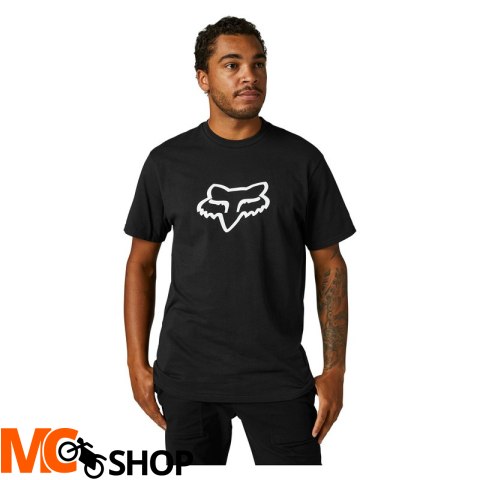 FOX T-SHIRT LEGACY FOX HEAD BLACK/WHITE