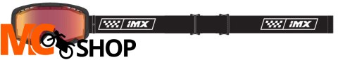 IMX GOGLE ENDURANCE RACE BLACK GLOSS/WHITE SZYBA I
