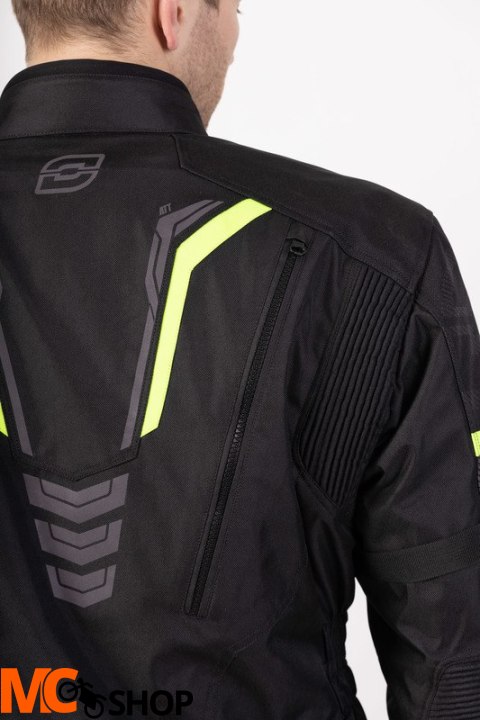 OZONE KURTKA TEKSTYLNA TOUR III BLACK/FLUO YELLOW