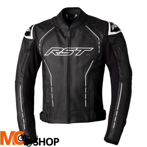 RST KURTKA SKÓRZANA MOTO S1 CE BLACK/BLACK/WHITE