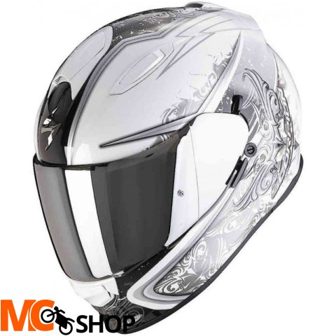 SCORPION KASK INTEGRALNY EXO-491 RUN WHITE-BLACK