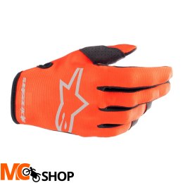 ALPINESTARS RĘKAWICE JUNIOR RADAR HOT ORANGE/BLACK