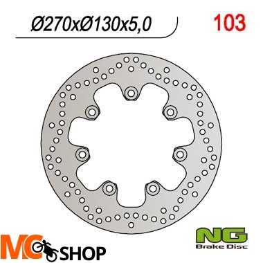 NG103 TARCZA HAMULCOWA PRZÓD KAWASAKI EN 500 90-93