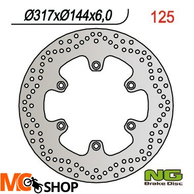 NG125 TARCZA HAMULCOWA PRZÓD HONDA NTV 650, VF 750
