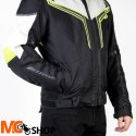 OZONE KURTKA TEKSTYLNA FLOW BLACK/GREY/FLUO YELLOW