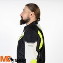 OZONE KURTKA TEKSTYLNA FLOW BLACK/GREY/FLUO YELLOW