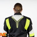 OZONE KURTKA TEKSTYLNA FLOW BLACK/GREY/FLUO YELLOW