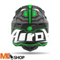 AIROH KASK OFF-ROAD WRAAP MOOD GREEN MATT