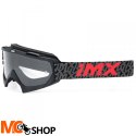 IMX GOGLE MUD BLACK MATT/GREY/RED SZYBA CLEAR