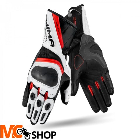 SHIMA RĘKAWICE MOTOCYKL LADY MIURA GLOVES RED FLUO