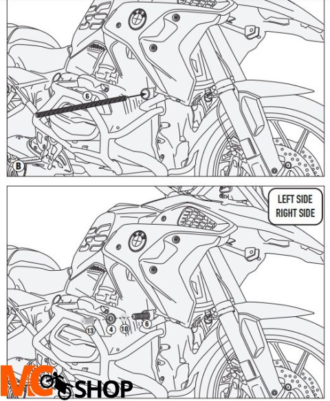 GIVI GMOLE OSŁONA SILNIKA GÓ BMW R 1200 GS 17 >18