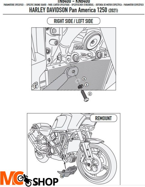 GIVI GMOLE SILNIKA HARLEY DAVIDSON PAN AMERIC 1250