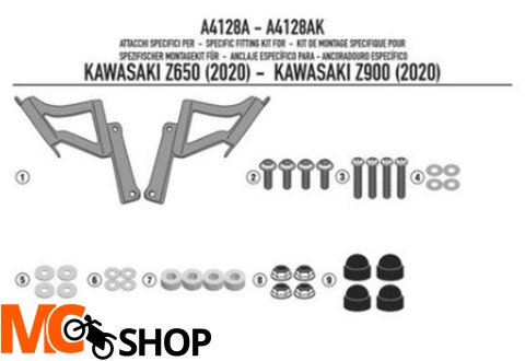 KAPPA A4128AK MOCOWANIE SZYBY 1176AK KAWASAKI Z 90