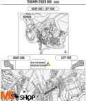 KAPPA GMOLE SILNIKA TRIUMPH Tiger 900 (20) CZARNE