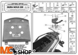 KAPPA K682M STELAŻ KUFRA CENTRALNEGO GILERA NEXUS