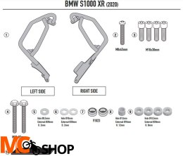 KAPPA KN5138 GMOLE SILNIKA BMW S 1000 XR 20 CZARNE