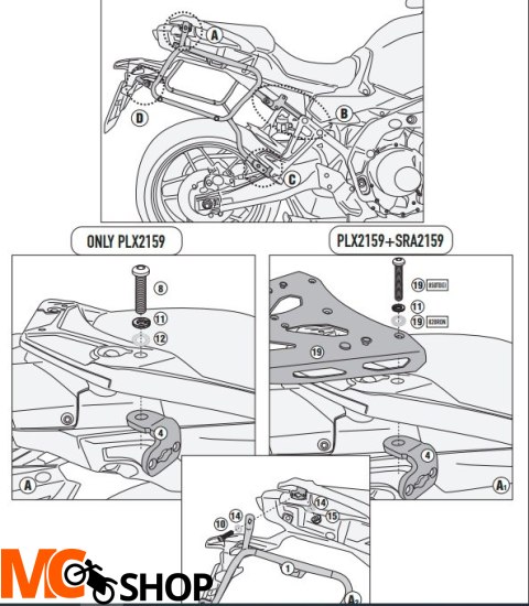 KAPPA STELAŻ KUFRÓW MONOKEY SIDE YAMAHA TRACER 9