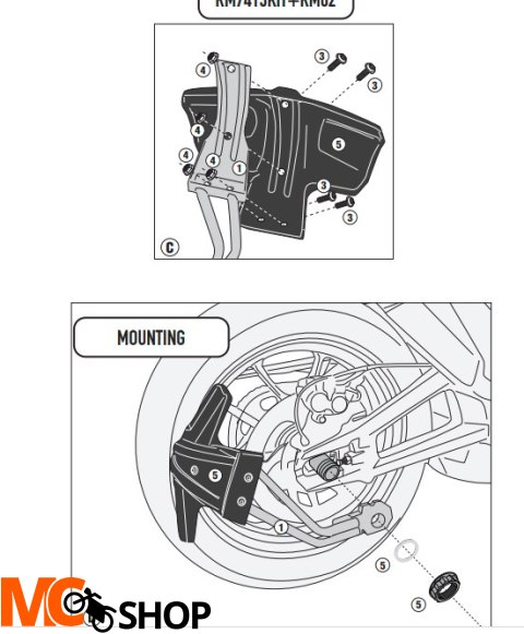 KAPPA MOCOWANIE BŁOTNIKA KRM02 DUCATI MULTISTRADA