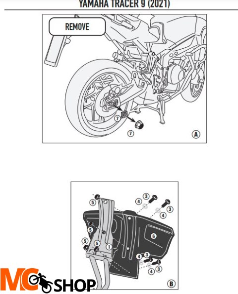 KAPPA MOCOWANIE BŁOTNIKA KRM02 YAMAHA TRACER 9 '21